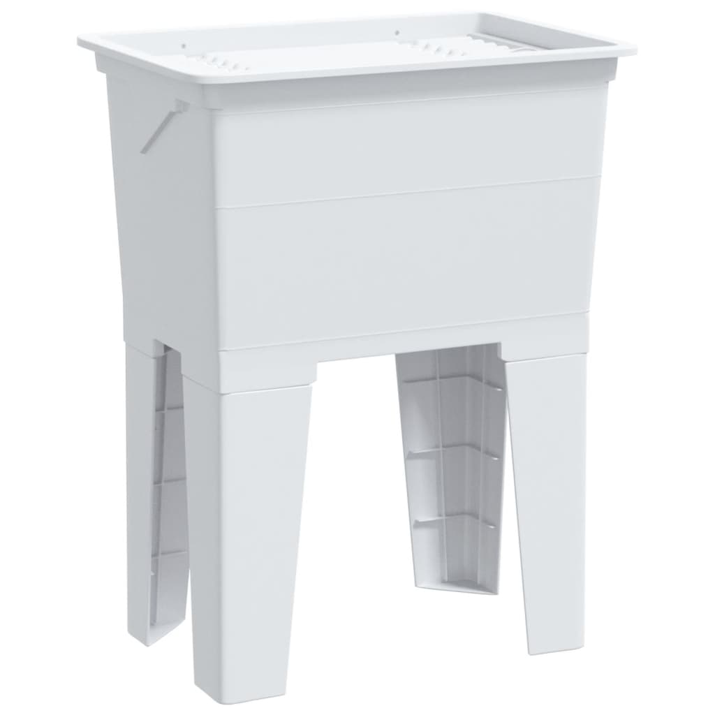 vidaXL Laundry Tub White 59x41x75 cm Resin