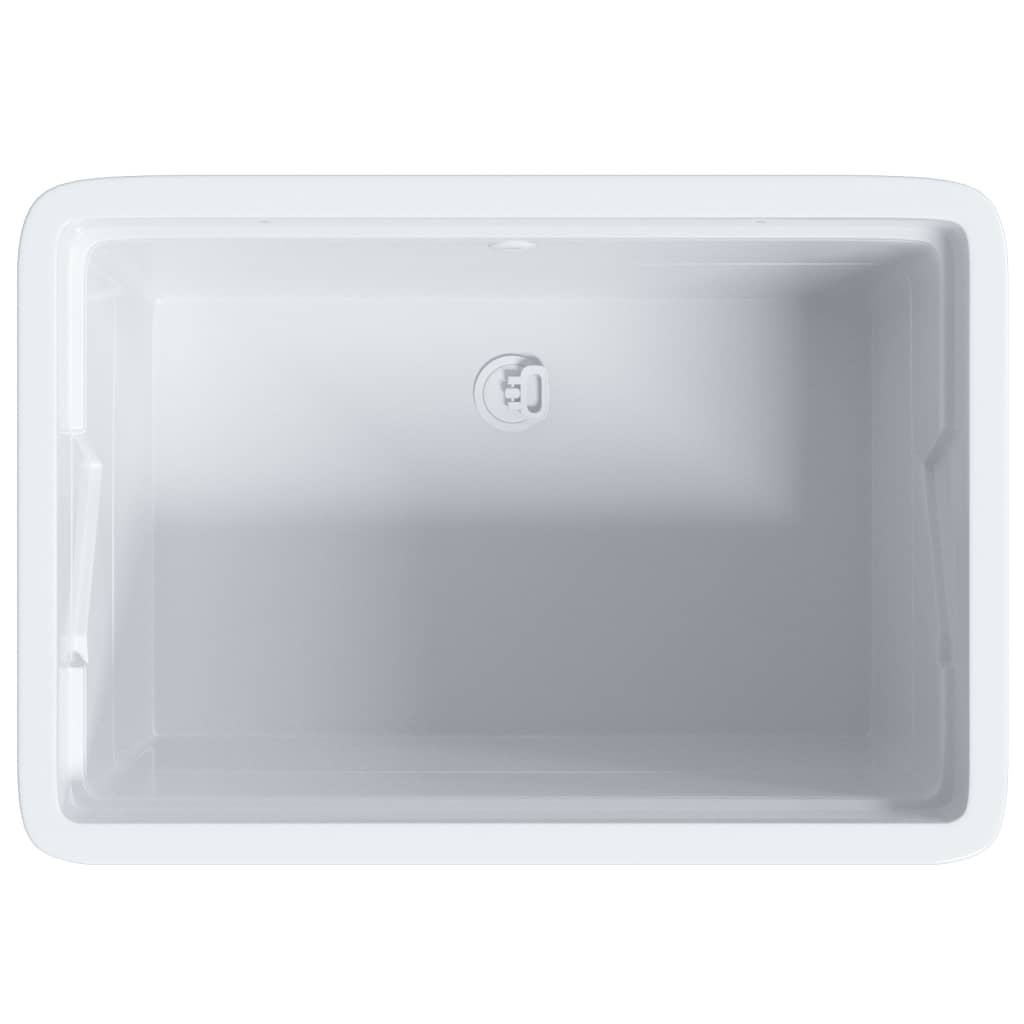 vidaXL Laundry Tub White 59x41x75 cm Resin