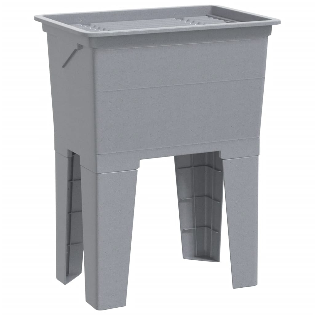 vidaXL Laundry Tub Grey 59x41x75 cm Resin