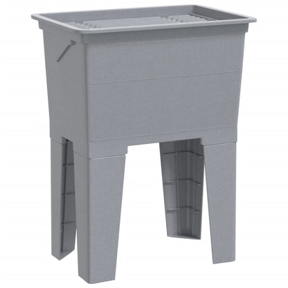 vidaXL Laundry Tub Grey 59x41x75 cm Resin