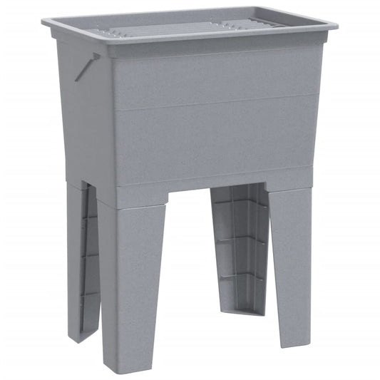 vidaXL Laundry Tub Grey 59x41x75 cm Resin