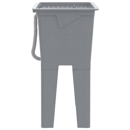 vidaXL Laundry Tub Grey 59x41x75 cm Resin