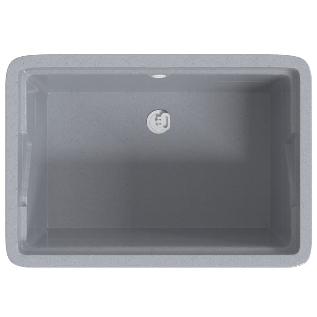 vidaXL Laundry Tub Grey 59x41x75 cm Resin