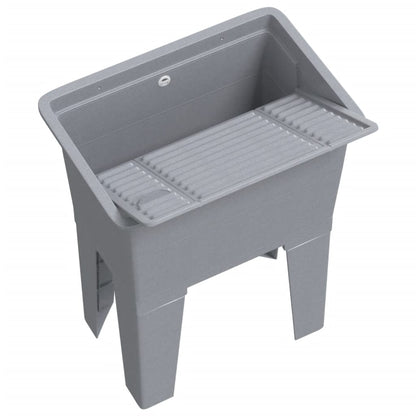vidaXL Laundry Tub Grey 59x41x75 cm Resin