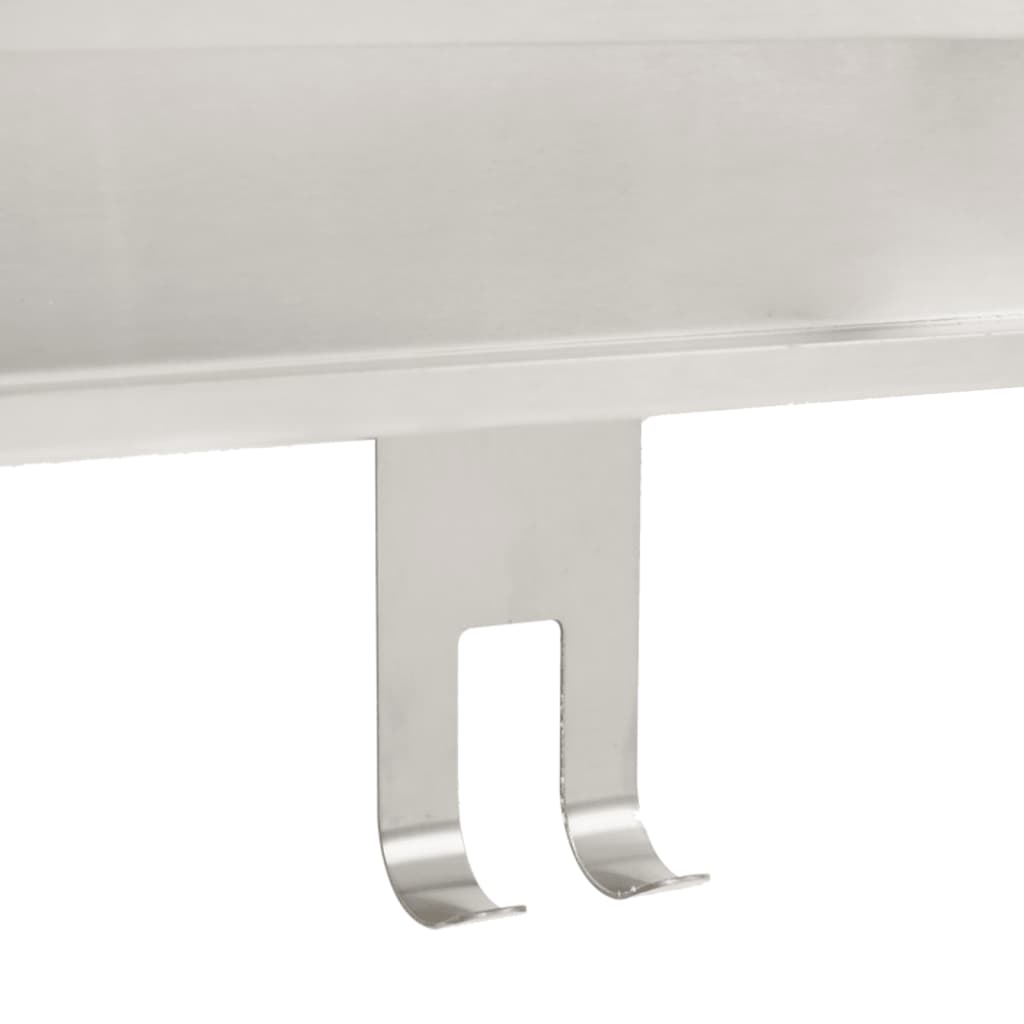 vidaXL Hanging Shower Caddy Brushed 304 Stainless Steel