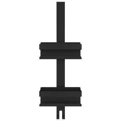 vidaXL Hanging Shower Caddy Matt Black Brushed 304 Stainless Steel