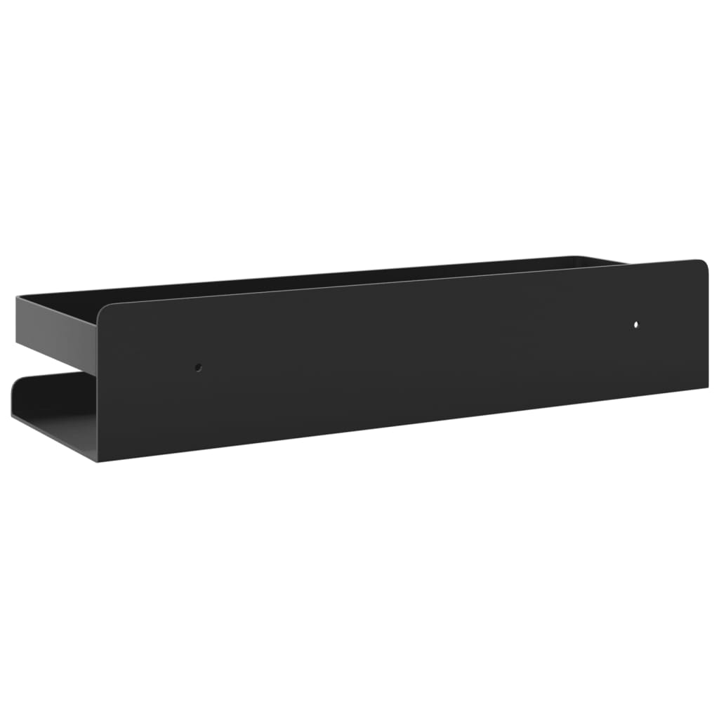 vidaXL Shower Shelf Matt Black 30x10x6 cm Brushed 304 Stainless Steel