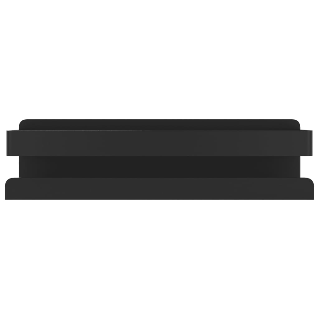 vidaXL Shower Shelf Matt Black 23x6.5x6 cm Brushed 304 Stainless Steel
