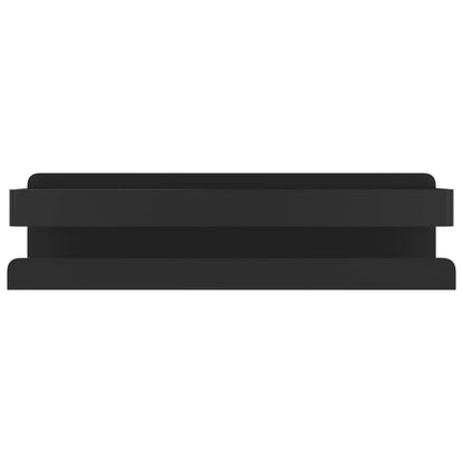 vidaXL Shower Shelf Matt Black 23x6.5x6 cm Brushed 304 Stainless Steel
