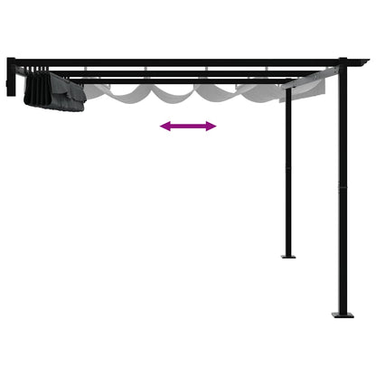 vidaXL Gazebo 400 x 300 x 200 cm Anthracite Polyester