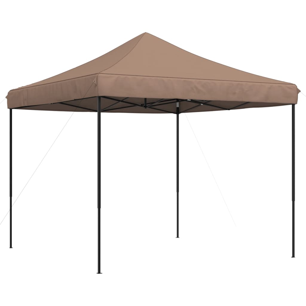 vidaXL Foldable Party Tent Pop-Up Brown 292x292x315 cm