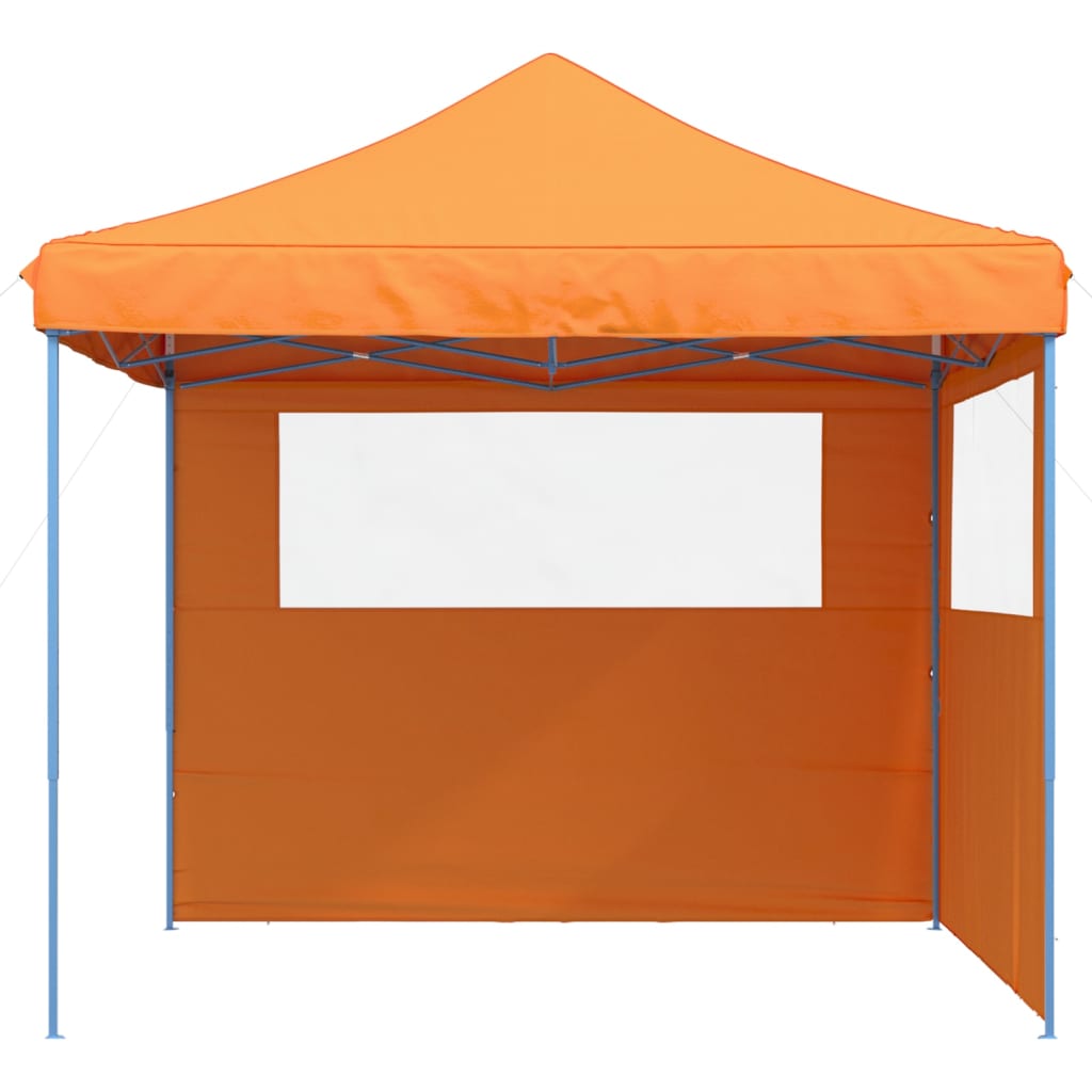 vidaXL Foldable Party Tent Pop-Up with 2 Sidewalls Orange