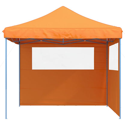 vidaXL Foldable Party Tent Pop-Up with 2 Sidewalls Orange