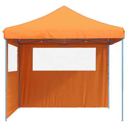 vidaXL Foldable Party Tent Pop-Up with 2 Sidewalls Orange
