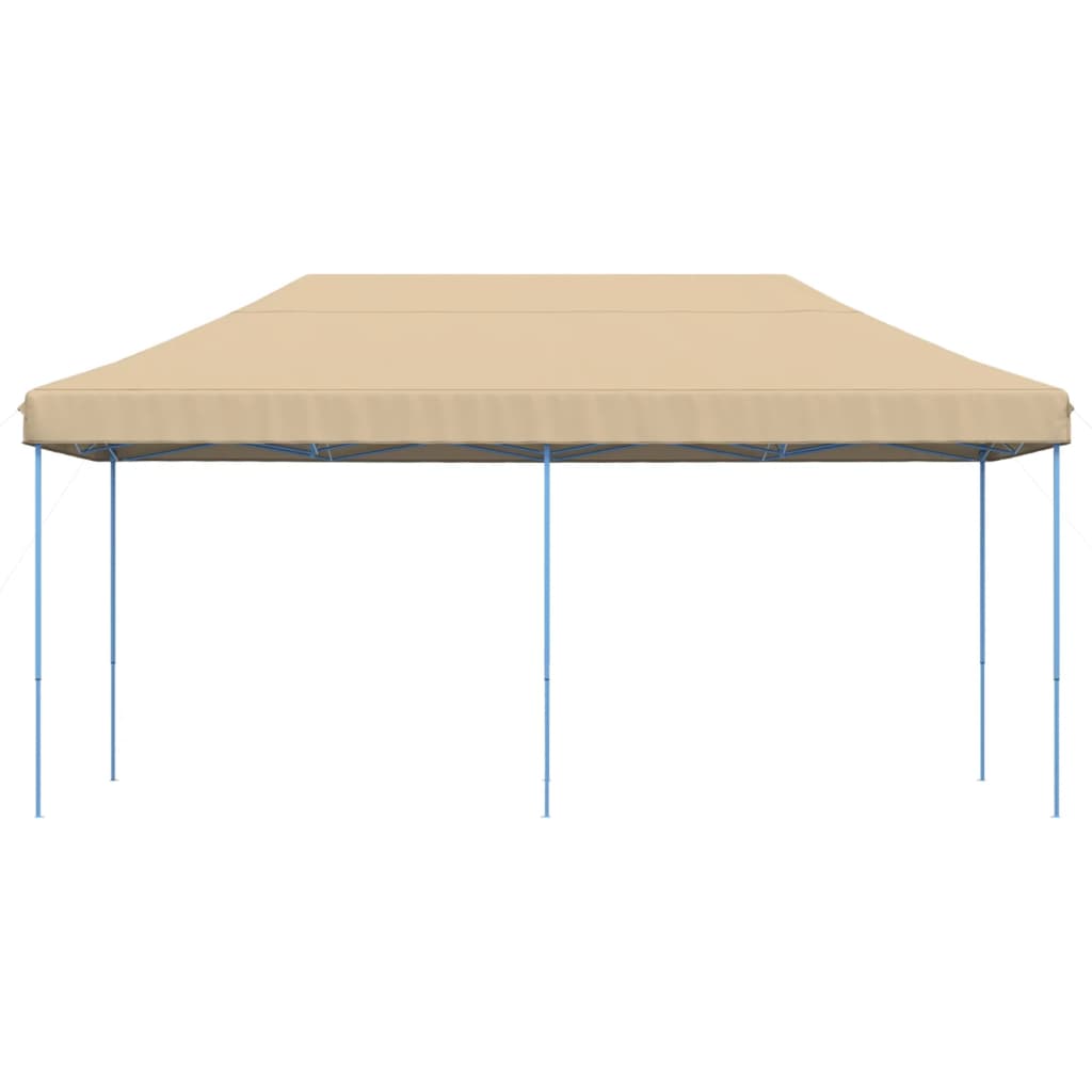 vidaXL Foldable Party Tent Pop-Up Beige 580x292x315 cm