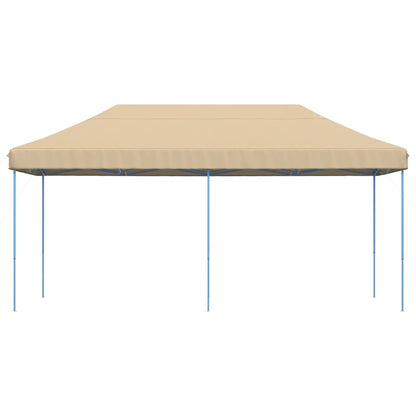 vidaXL Foldable Party Tent Pop-Up Beige 580x292x315 cm