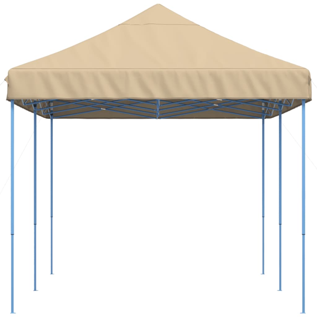 vidaXL Foldable Party Tent Pop-Up Beige 580x292x315 cm