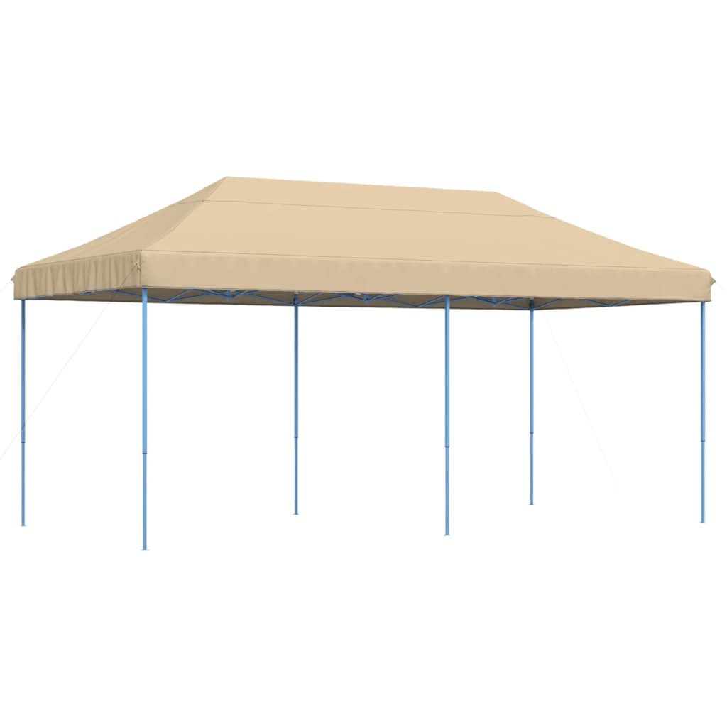 vidaXL Foldable Party Tent Pop-Up Beige 580x292x315 cm