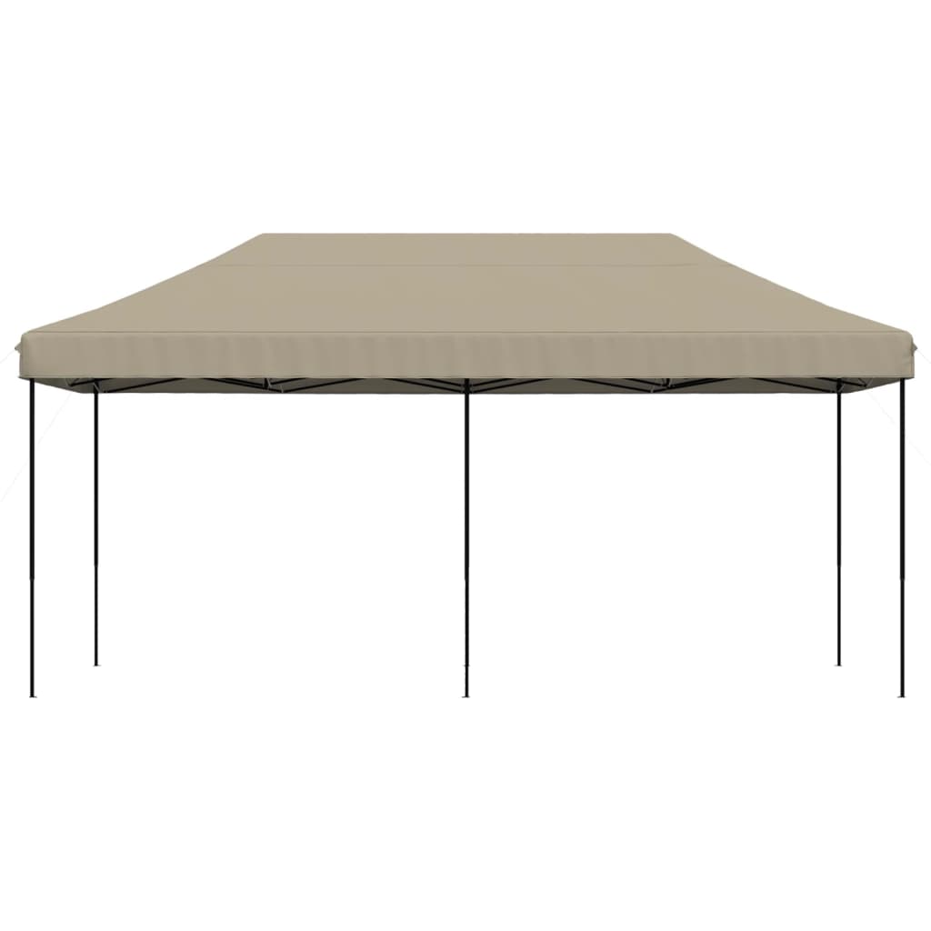 vidaXL Foldable Party Tent Pop-Up Taupe 580x292x315 cm