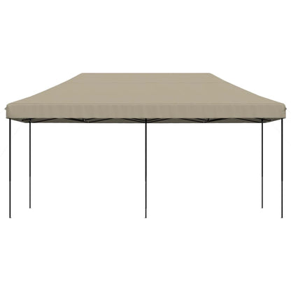 vidaXL Foldable Party Tent Pop-Up Taupe 580x292x315 cm