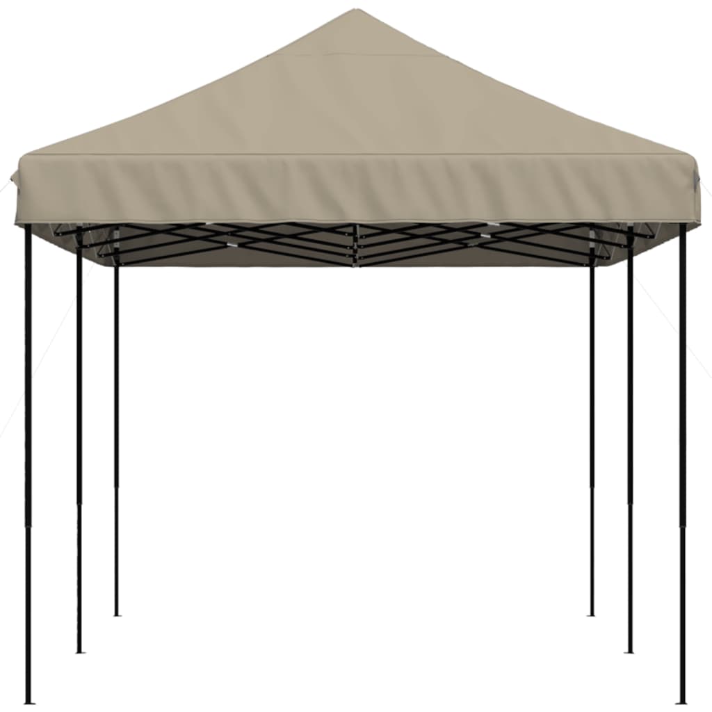 vidaXL Foldable Party Tent Pop-Up Taupe 580x292x315 cm