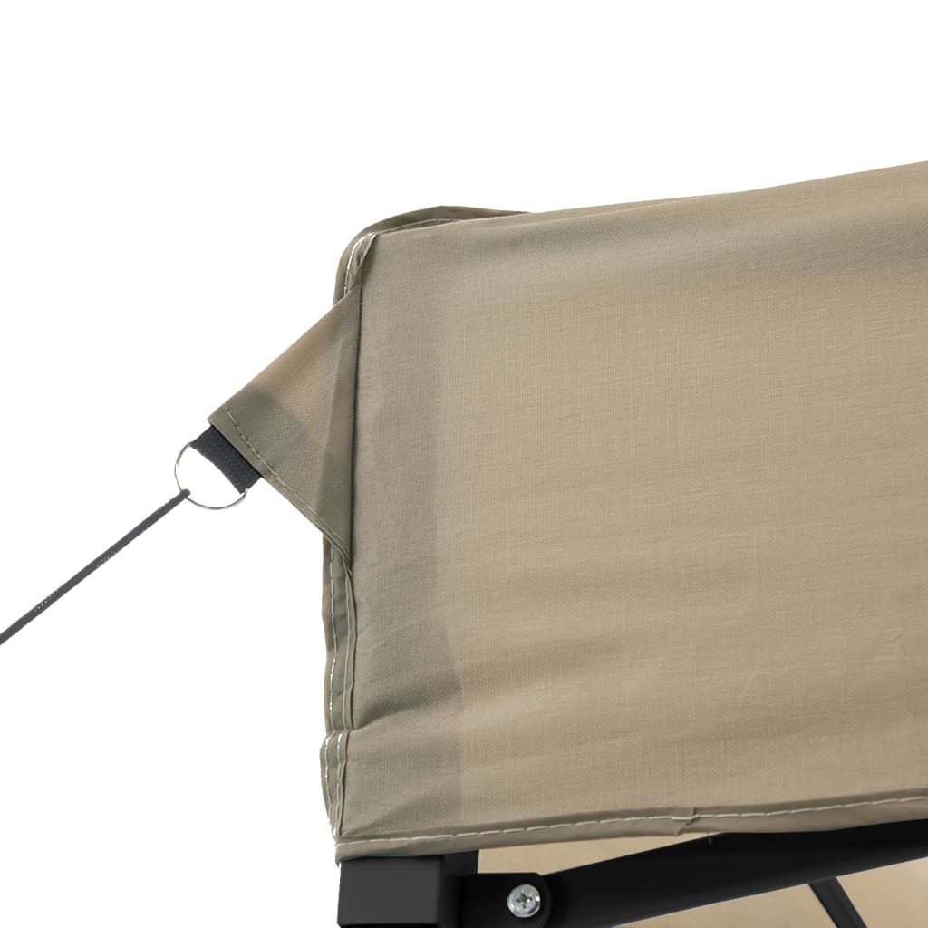 vidaXL Foldable Party Tent Pop-Up Taupe 580x292x315 cm