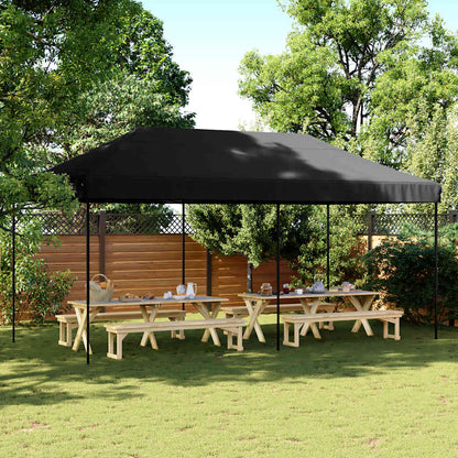 vidaXL Party Tent | Black | Oxford fabric with PVC coating, Powder-coated steel