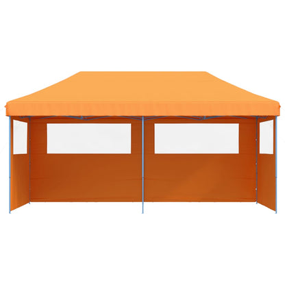 vidaXL Foldable Party Tent Pop-Up with 3 Sidewalls Orange