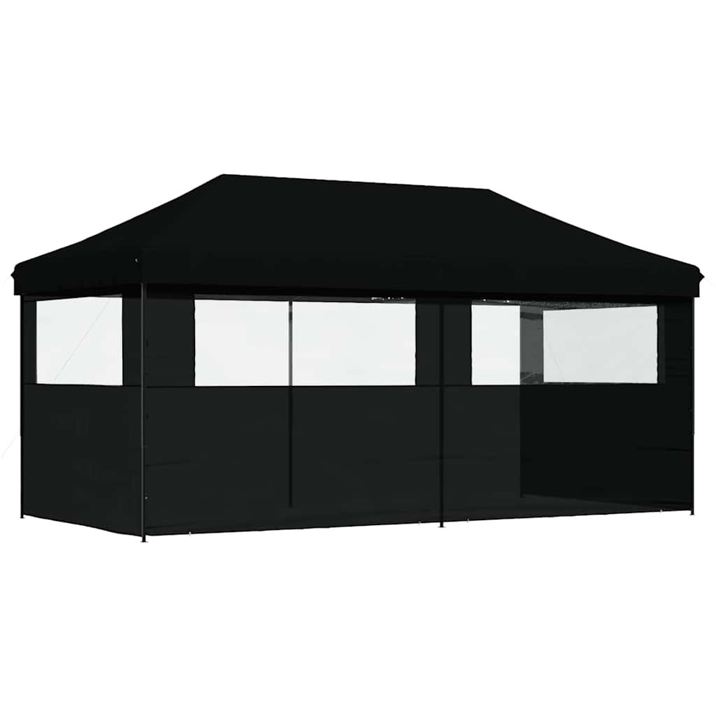 vidaXL Party Tent | Black | Oxford fabric with PVC coating | Large | Foldable
