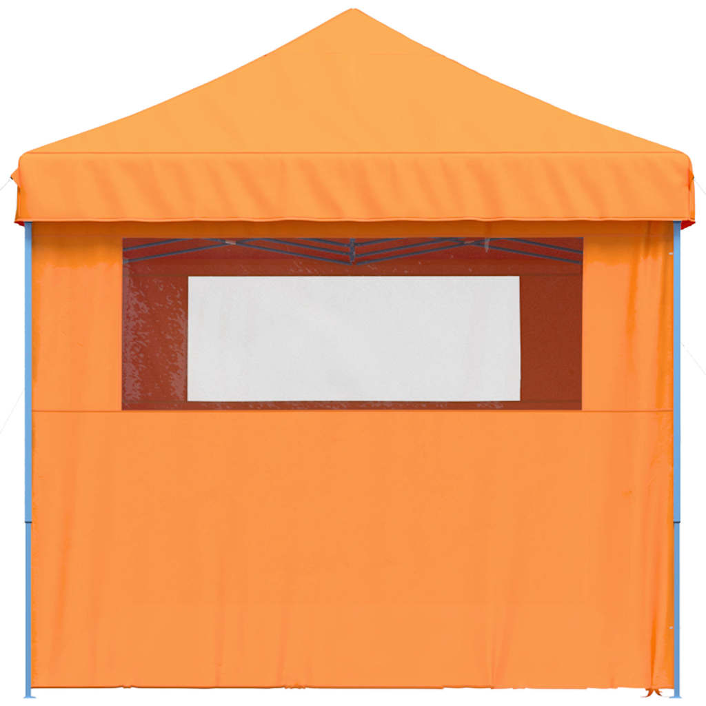 vidaXL Foldable Party Tent Pop-Up with 4 Sidewalls Orange