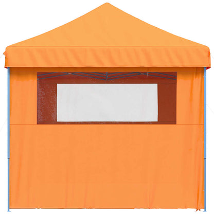 vidaXL Foldable Party Tent Pop-Up with 4 Sidewalls Orange