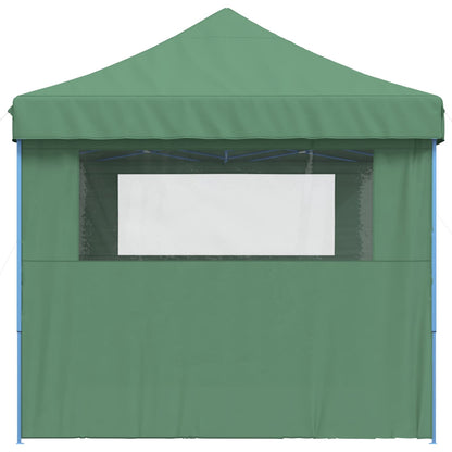 vidaXL Foldable Party Tent Pop-Up with 3 Sidewalls Green