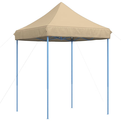 vidaXL Foldable Party Tent Pop-Up Beige 200x200x306 cm