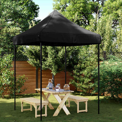 vidaXL Party Tent | Black | Oxford fabric with PVC coating, Powder-coated steel