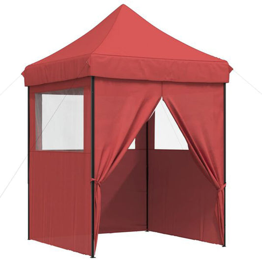 vidaXL Party Tent Burgundy Oxford Fabric