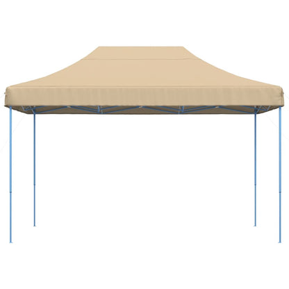 vidaXL Foldable Party Tent Pop-Up Beige 410x279x315 cm