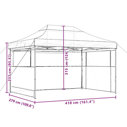 vidaXL Party Tent | Black | Waterproof Oxford fabric with PVC coating
