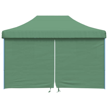 vidaXL Foldable Party Tent Pop-Up with 4 Sidewalls Green