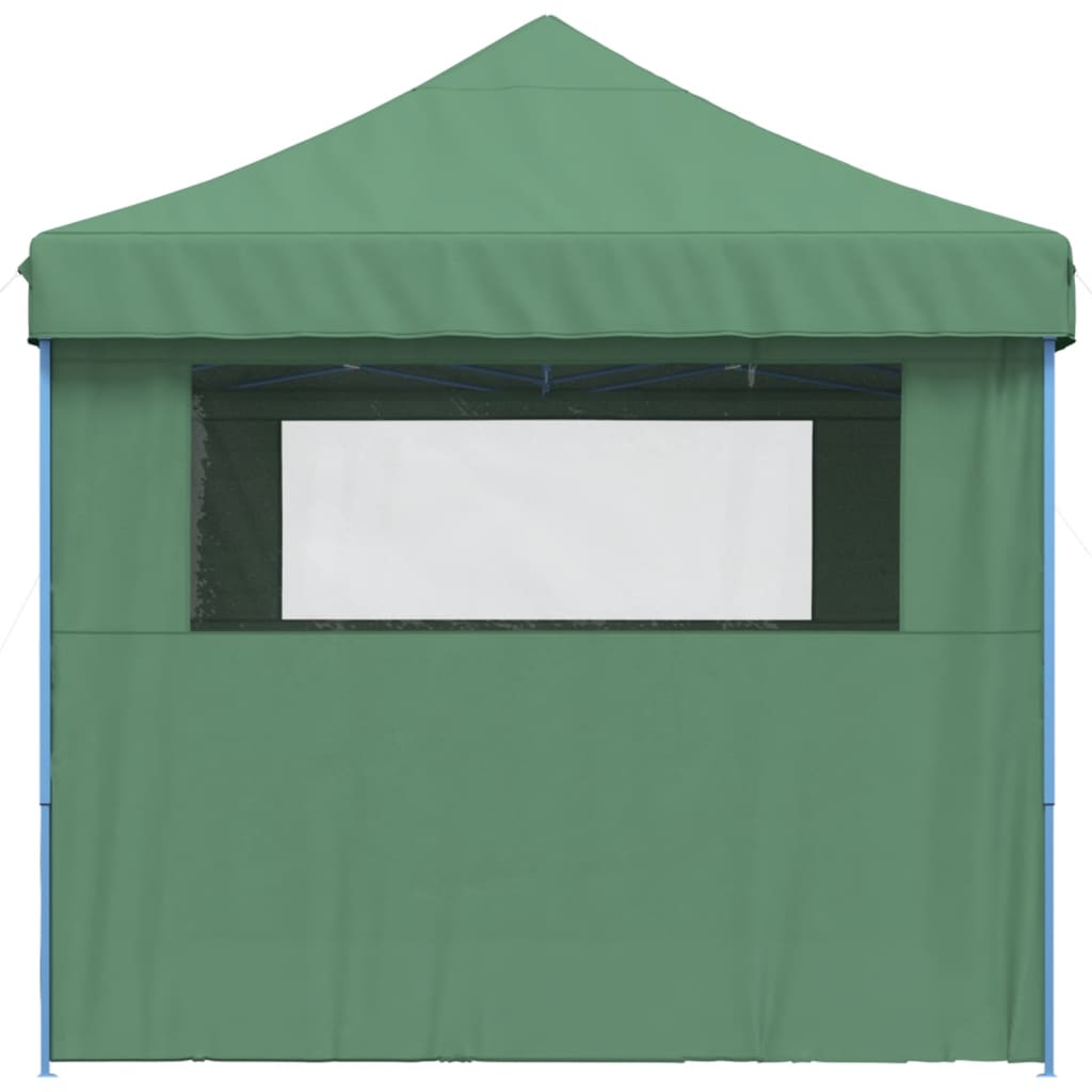 vidaXL Foldable Party Tent Pop-Up with 4 Sidewalls Green