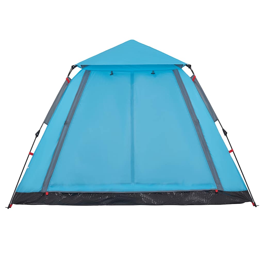 vidaXL Camping Tent Dome 5-Person Blue Quick Release