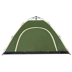 vidaXL Camping Tent 5-Person Green Quick Release