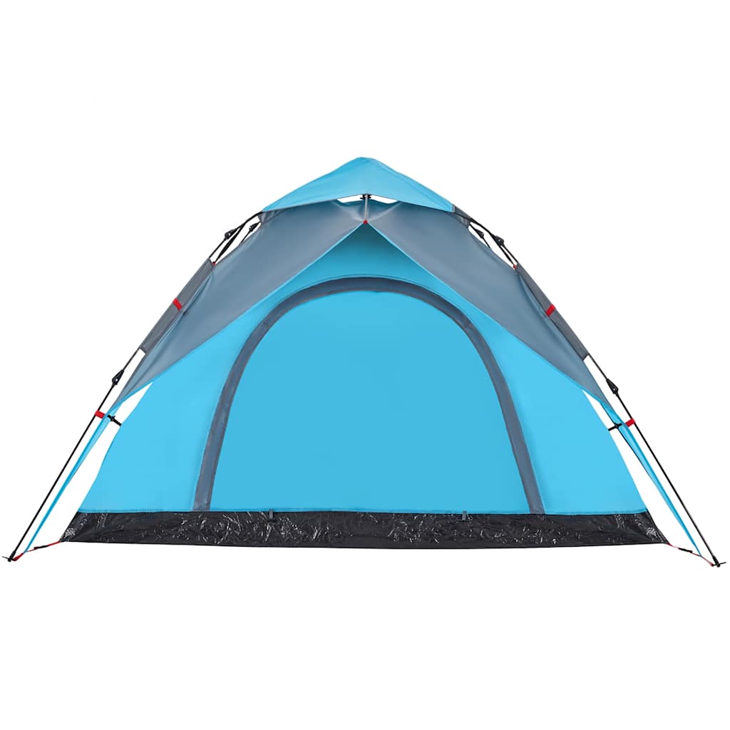 vidaXL Camping Tent Dome 5-Person Blue Quick Release