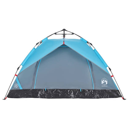 vidaXL Camping Tent Dome 2-Person Blue Quick Release