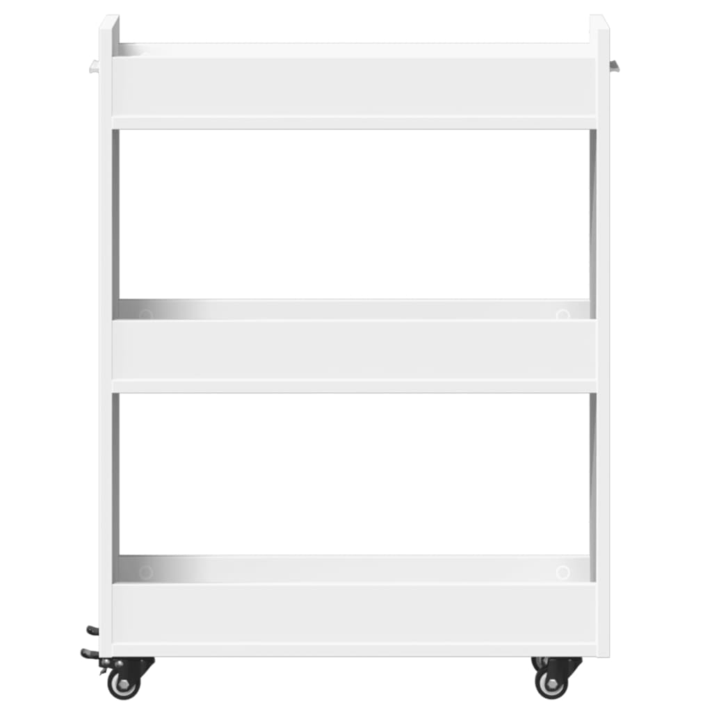 vidaXL Cabinet with Wheels White 60x22x79 cm Engineered Wood