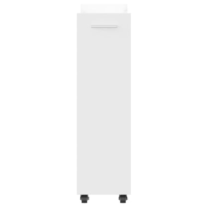 vidaXL Cabinet with Wheels White 60x22x79 cm Engineered Wood