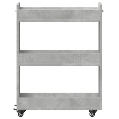 vidaXL Cabinet with Wheels Concerte Grey 60x22x79 cm Engineered Wood