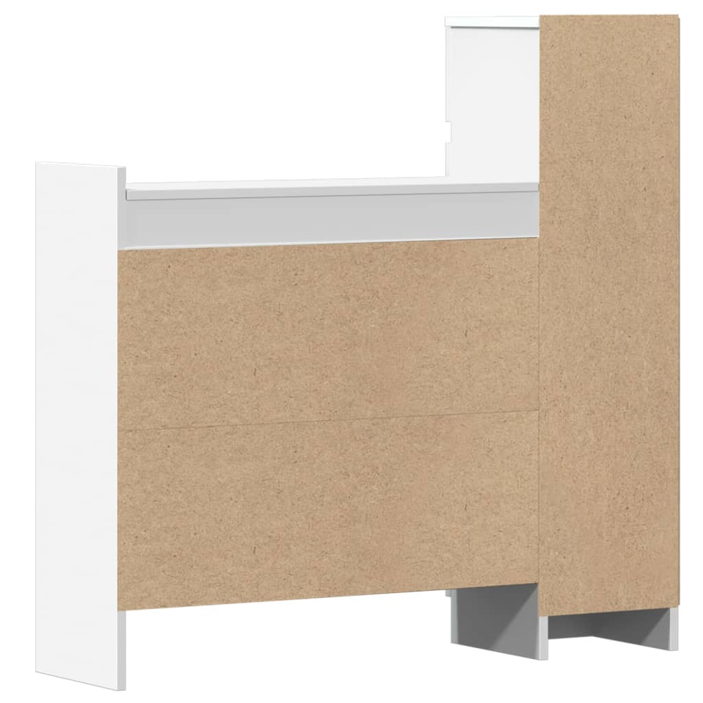 vidaXL Shoe Cabinet White 100,5x28x100 cm Engineered Wood