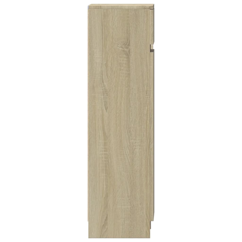 vidaXL Shoe Cabinet Sonoma Oak 100.5x28x100 cm Engineered Wood
