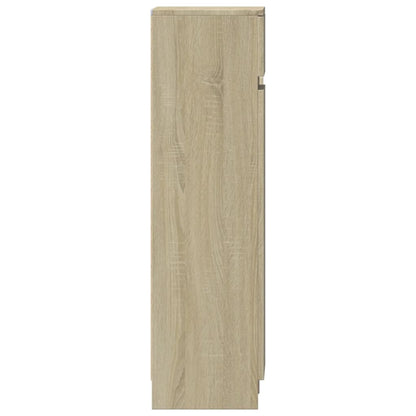 vidaXL Shoe Cabinet Sonoma Oak 100.5x28x100 cm Engineered Wood