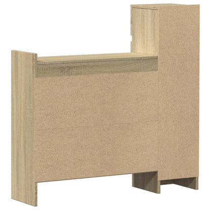 vidaXL Shoe Cabinet Sonoma Oak 100.5x28x100 cm Engineered Wood